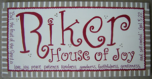 Click to enlarge "House of Joy" canvas