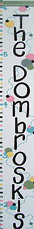 The Polka Dot Stripe Growth Chart ... click for more images and ordering information
