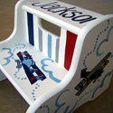 Bi-Plane Series Stepstools from Painted Jewels ... click to enlarge