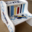 Bi-Plane Series Stepstools from Painted Jewels ... click to enlarge