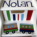Train Themed Stepstools from Painted Jewels ... click to enlarge