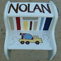 Trucks & Dozers Stepstool ... click to see more images and place your order!